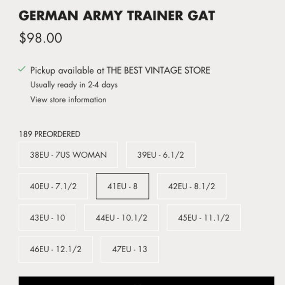 U.S. (Universal Surplus brand) Germany Army Trainer GAT - Picture 11 of 11